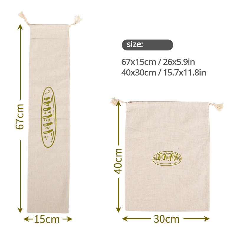 Food Storage Plant - Linen Bread Bag Reusable Bags For