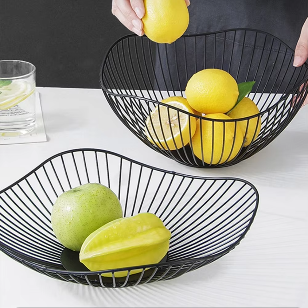 Food Storage Plant - Metal Fruit Basket Simple Fruit Basin