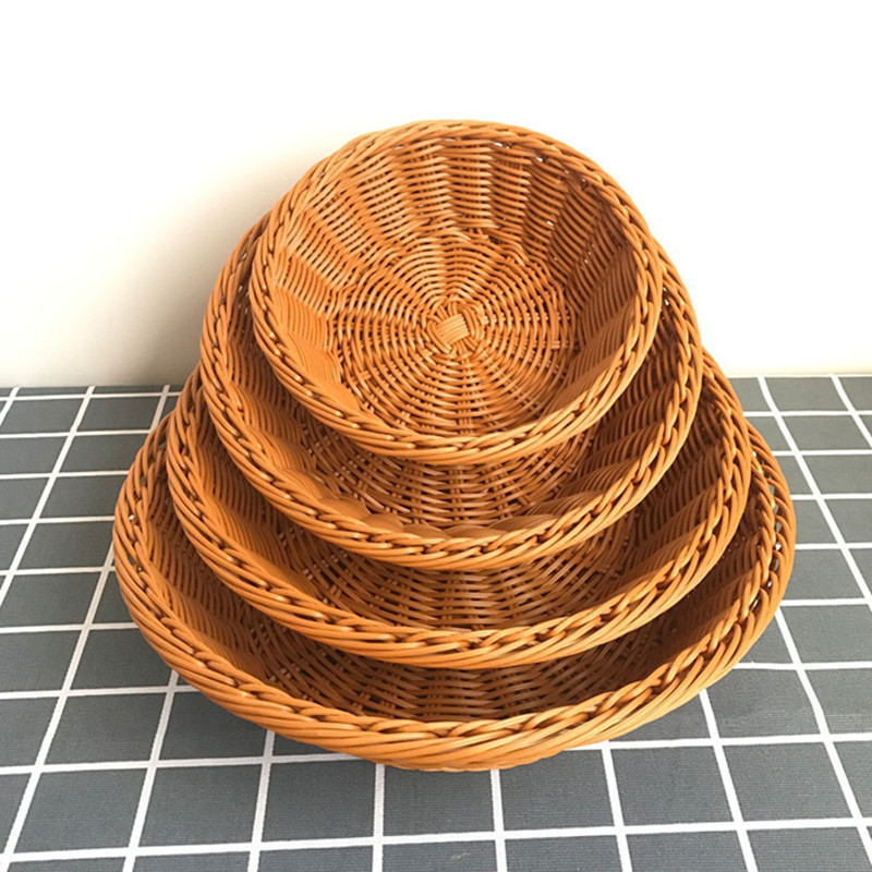 Rattan Wicker Woven Serving Ba – Food Storage Plant recenzja i cena