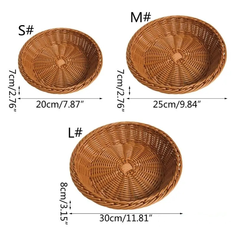 Rattan Wicker Woven Serving Ba – Food Storage Plant recenzja i cena