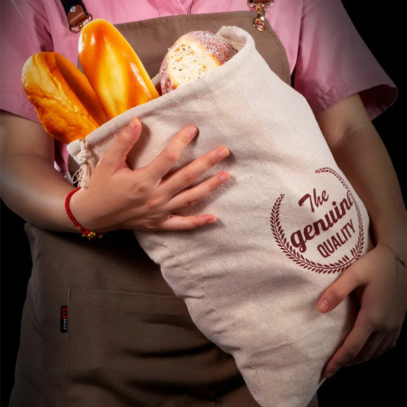 Linen Bread Bag Reusable Bags  – Food Storage Plant recenzja i cena