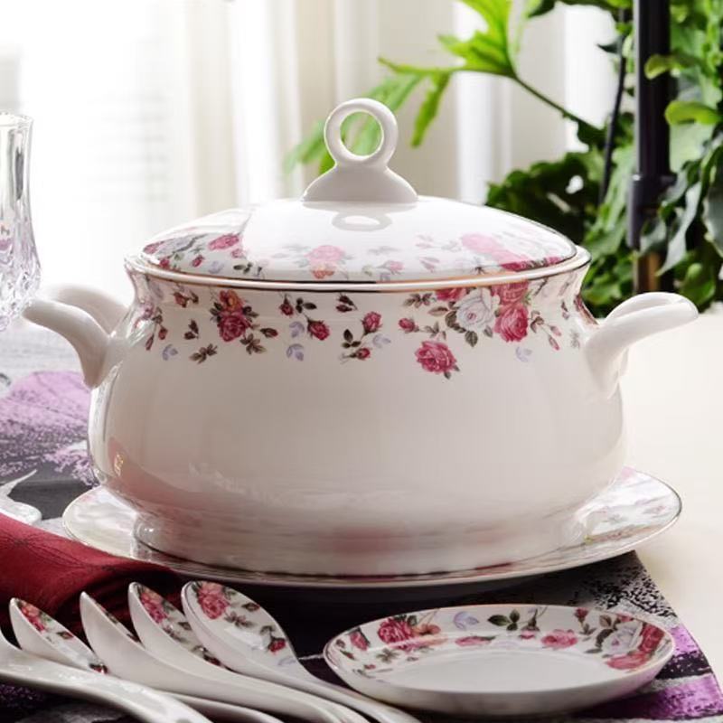 9 Inch, Bone China Tureen for  – Food Storage Plant recenzja i cena