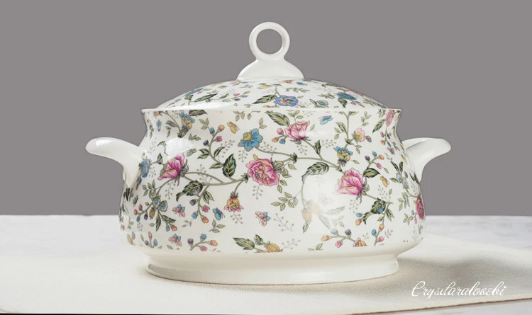 9 Inch, Bone China Tureen for  – Food Storage Plant recenzja i cena