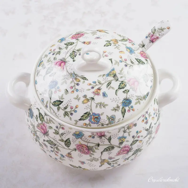9 Inch, Bone China Tureen for  – Food Storage Plant recenzja i cena