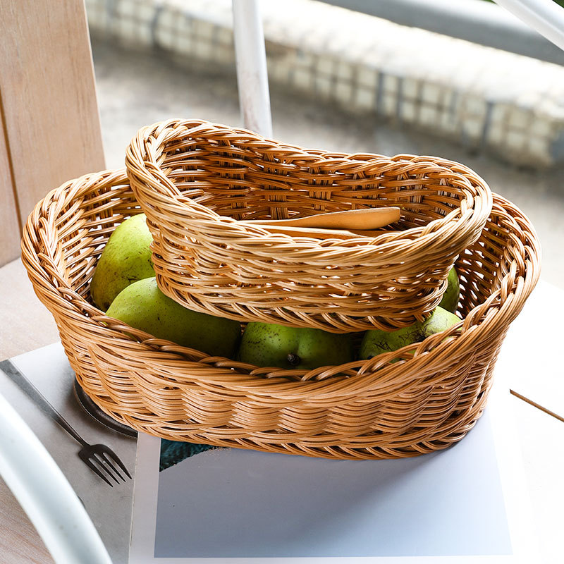 Oval Rattan Woven Storage Bask – Food Storage Plant recenzja i cena